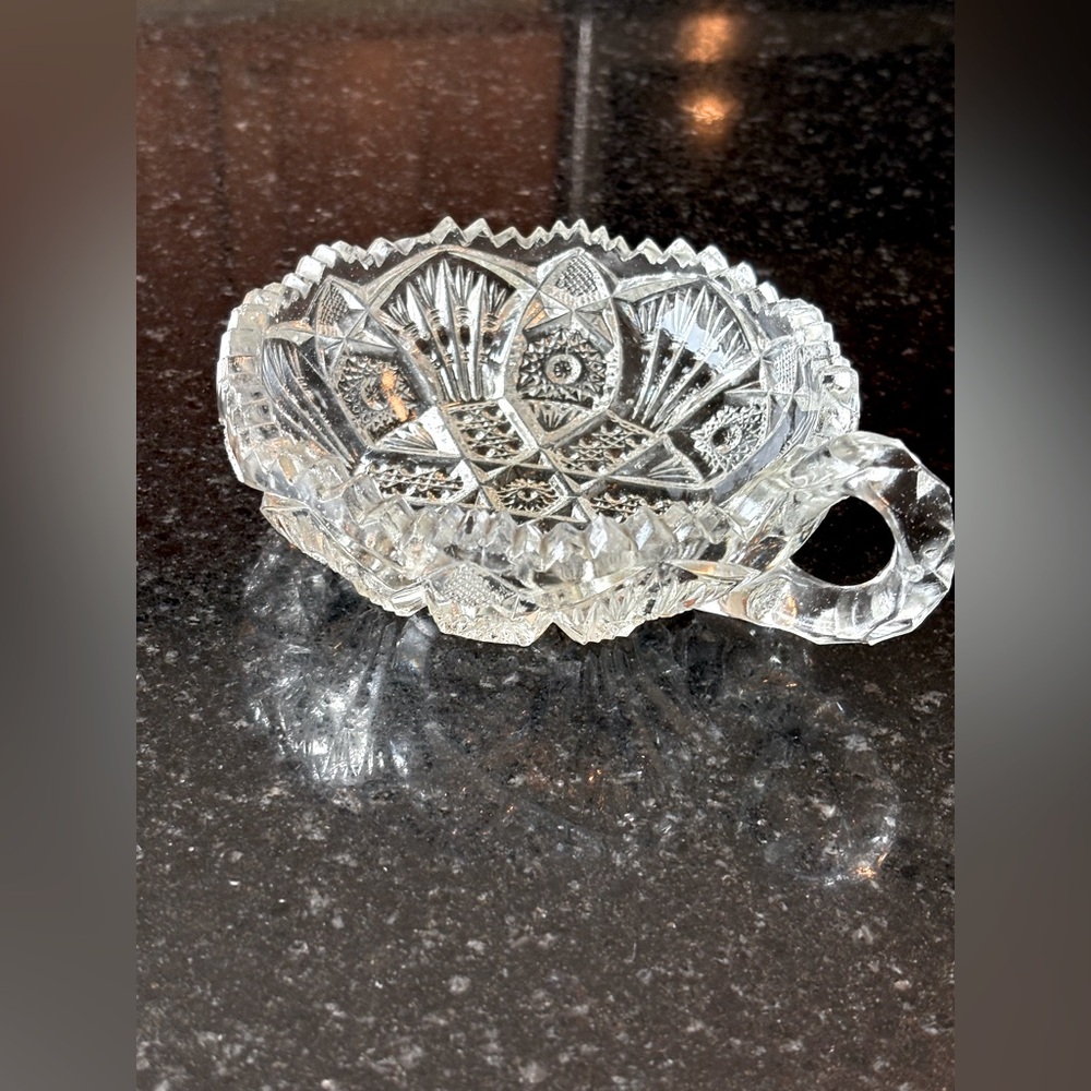 Vintage Imperial Glass Company Nappy Dish - Nucut Line Circa 1911